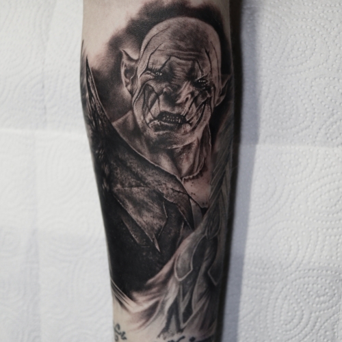 Lotr tattoo lavet af tatovør i Esbjerg